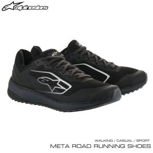 アルパインスターズ META ROAD RUNNING SHOES ブラック×ダークグレイ(111) ウォーキング・カジュアル・スポーツシューズ (2654520-111)｜monocolle
