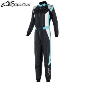 アルパインスターズ STELLA GP PRO COMP V2 SUIT ブラック×ターコイズ レディース用 レーシングスーツ FIA8856-2018公認モデル (3360022-1721) MY2022｜monocolle