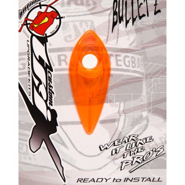 ANTMAN CUSTOM BULLETZ クリアー ヘルメットダクト NEON ORANGE（ネオ...