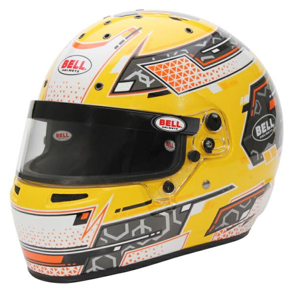 BELL RACING RS7-K STAMINA YELLOW FIA8878-2024 SNEL...