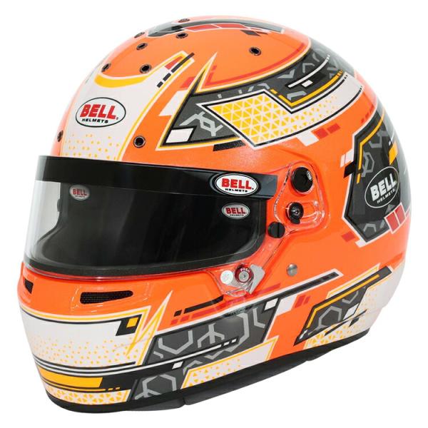 BELL RACING RS7-K STAMINA ORANGE FIA8878-2024 SNEL...