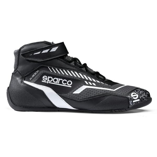 SPARCO スパルコ K-ROCK レーシングシューズ ブラック×ホワイト レーシングカート・走行...
