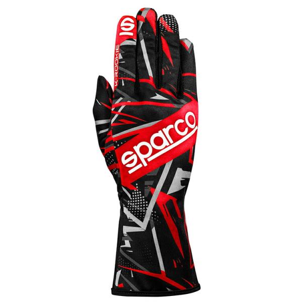 SPARCO スパルコ K-ROOKIE GLOVE ブラック×レッド レーシンググローブ レーシン...