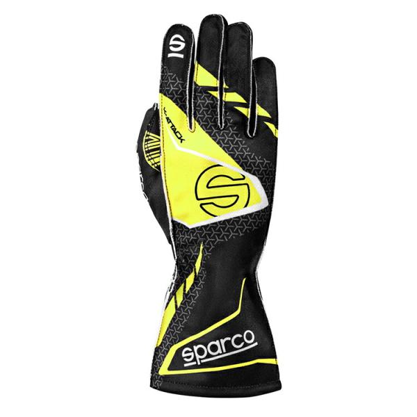 SPARCO スパルコ K-ATTACK GLOVE イエロー×ブラック レーシンググローブ レーシ...