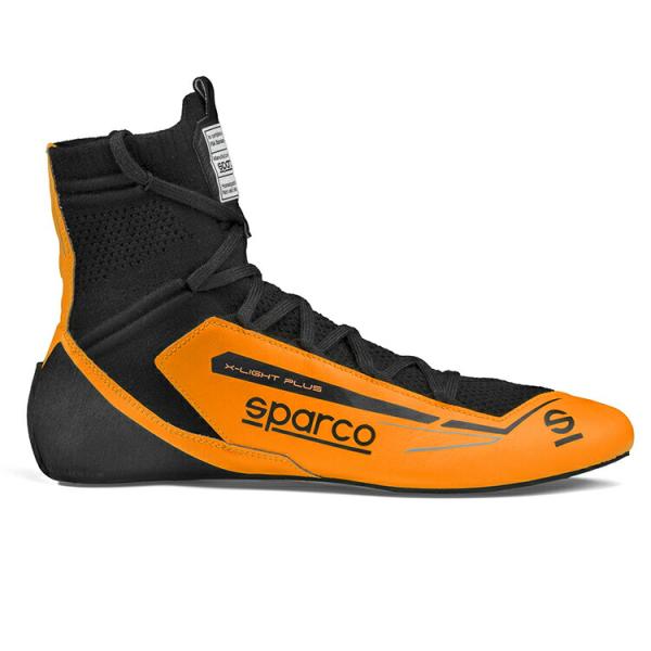 SPARCO スパルコ X-LIGHT PLUS レーシングシューズ ブラック×オレンジ FIA88...