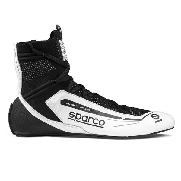 SPARCO スパルコ X-LIGHT PLUS レーシングシューズ ブラック×ホワイト FIA88...