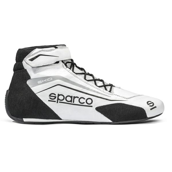 SPARCO スパルコ SKID レーシングシューズ ホワイト×ブラック FIA8856-2018公...