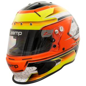 Zamp Helmet RZ-70E Switch Graphic Yellow/Orange Graphic イエローオレンジ グラフィック Snell SA2020 / FIA 8859-2015 ザンプヘルメット 4輪ヘルメット｜monocolle