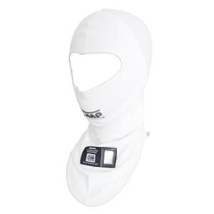 完売：2017-21モデル OMP フェイスマスク 1ホール Tecnica Balaclava WHITE テクニカ バラクラバ ホワイト FIA8856-2000公認　IAA758020