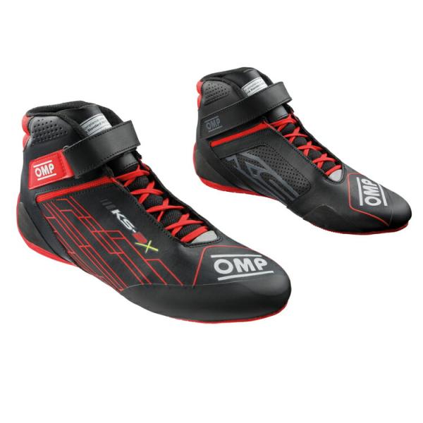 2026 NEWモデル！ OMP KS-2X FIA SHOES ブラック×レッド(073) レーシ...