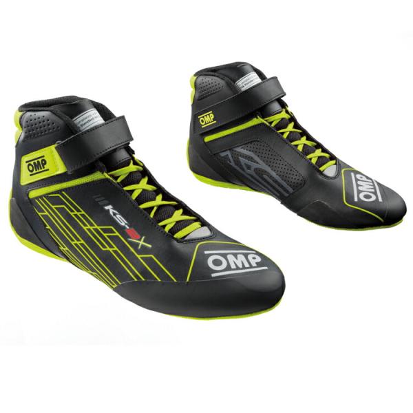 2026 NEWモデル！ OMP KS-2X FIA SHOES ブラック×イエロー(178) レー...