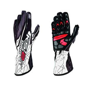 OMP KS-2 Art GLOVE MY2020 ブラック×ホワイト レーシンググローブ