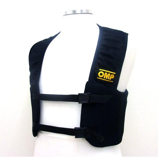 在庫限り：OMP RIB リブプロテクターベスト ブラック レーシングカート用 (KK04001)