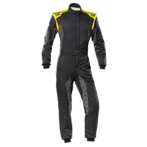 OMP TECNICA HYBRID SUIT MY2022 ブラック×イエロー (178) レーシングスーツ FIA8856-2018公認モデル AUTO RACING SUIT (IA/01864178)｜monocolle