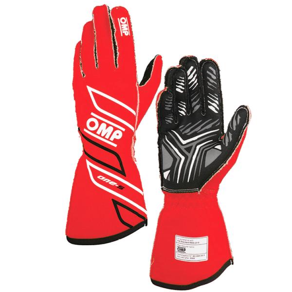 OMP ONE-S GLOVE レッド(061) レーシンググローブ FIA公認8856-2018 ...