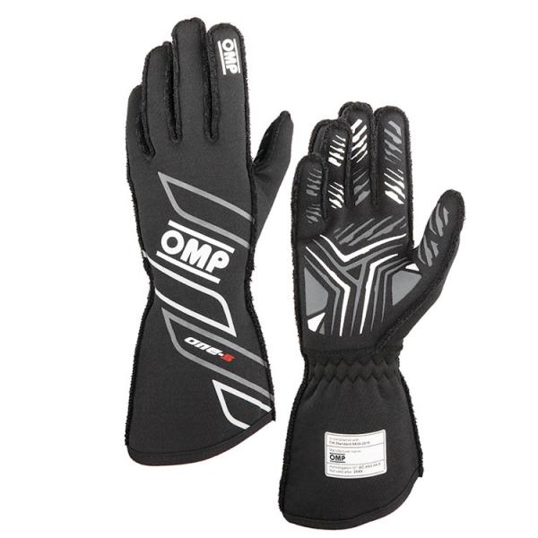 OMP ONE-S GLOVE ブラック×グレー(071) レーシンググローブ FIA公認8856-...