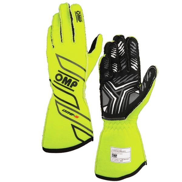 OMP ONE-S GLOVE 蛍光イエロー(099) レーシンググローブ FIA公認8856-20...