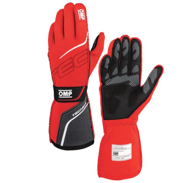 OMP TECNICA GLOVE レッド×ブラック(060) レーシンググローブ FIA公認885...