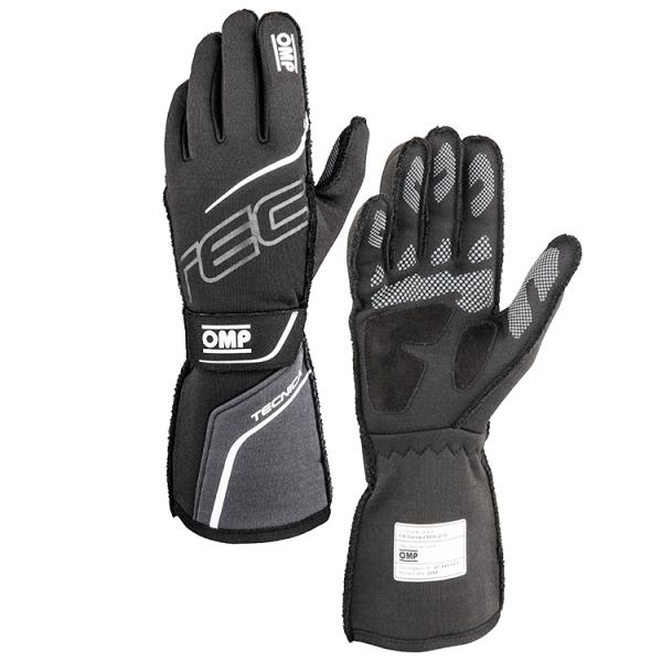 OMP TECNICA GLOVE ブラック×アンスラサイト(077) レーシンググローブ FIA公...