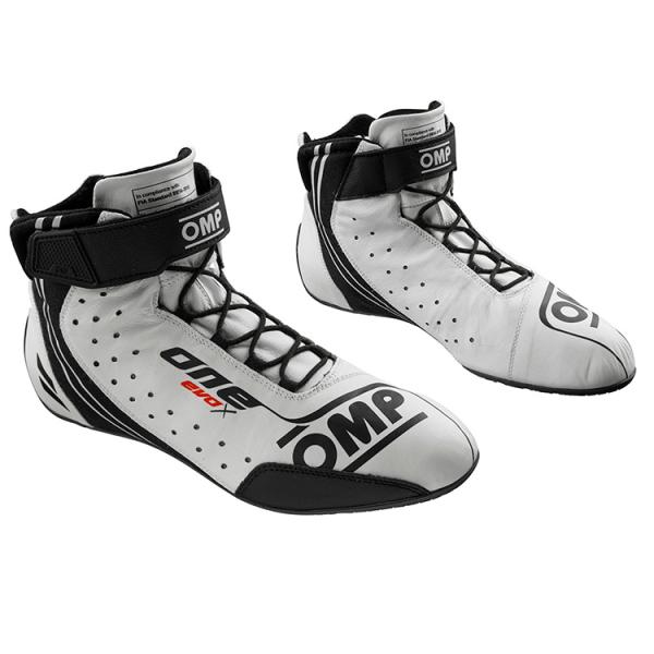 OMP ONE EVO X SHOES ホワイト(020) レーシングシューズ FIA公認8856-...