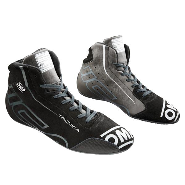 OMP TECNICA SHOES ブラック×アンスラサイト(077) レーシングシューズ FIA公...