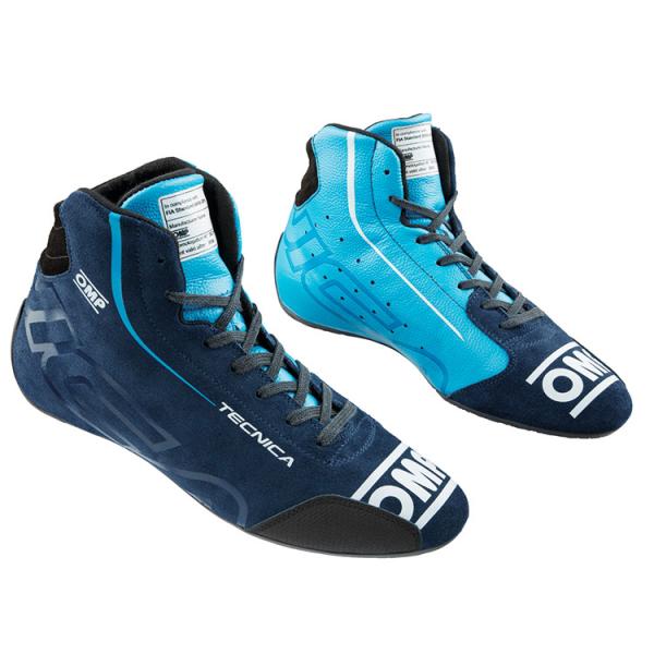 OMP TECNICA SHOES ネイビーブルー×シアン(244) レーシングシューズ FIA公認...