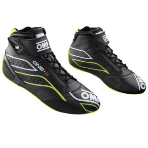 OMP evo X レーシングシューズ ホワイト/ブラック　28㎝ 新品　FIA ONE EVO X SHOES my2024 FIA 8856-2018 | Racing Shoes | OMP