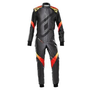 2024NEWモデル！OMP KS-X ART SUIT ブラック×レッド レーシングスーツ レーシングカート用 ADULTサイズ FIA8877-2022 Grade1 Homologation(KA0-1731-A01)