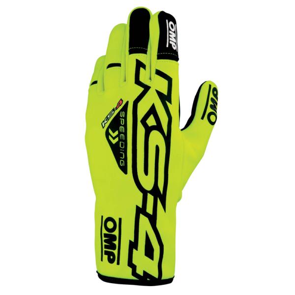 OMP KS-4 GLOVE イエロー MY2023 レーシンググローブ レーシングカート・走行会用...