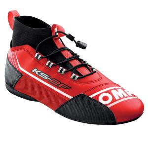 OMP KS-2F SHOES レッド×ブラック MY2023 レーシングシューズ レーシングカート・走行会用 (KC0-0830-A01-060)｜monocolle