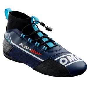 OMP KS-2F SHOES ネイビーブルー MY2023 レーシングシューズ レーシングカート・走行会用 (KC0-0830-A01-244)｜monocolle