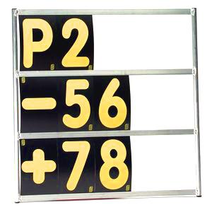 OMP ピットボード 3段 アルミ フレーム+ナンバーカード42枚セット (NC0-1067) PI...