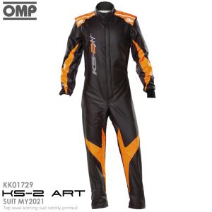 OMP KS-2 ART SUIT MY2021 ブラック×オレンジ(179) レーシングスーツ