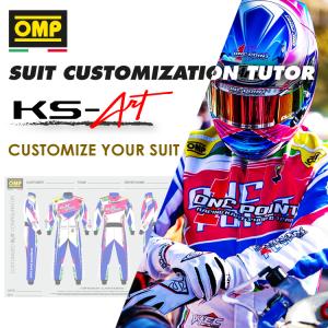 OMP KS-ART ベース セミグロス地(半艶有り) オリジナルデザインスーツ製作 レーシングカート用 レーシングスーツ (KK01726) ※受注生産のため納期2〜3ヶ月｜monocolle