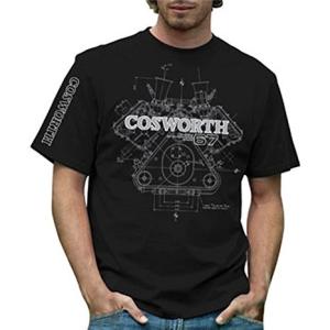 RETRO GP Cosworth DFV Mens T-shirt Black レトロ F1 Tシャツ (RFO-COS-BK)｜monocolle