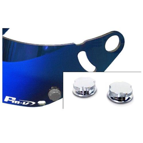 Ropos ロポス ティアオフボタン クロームシルバー ヘルメットバイザーアクセサリー for AR...