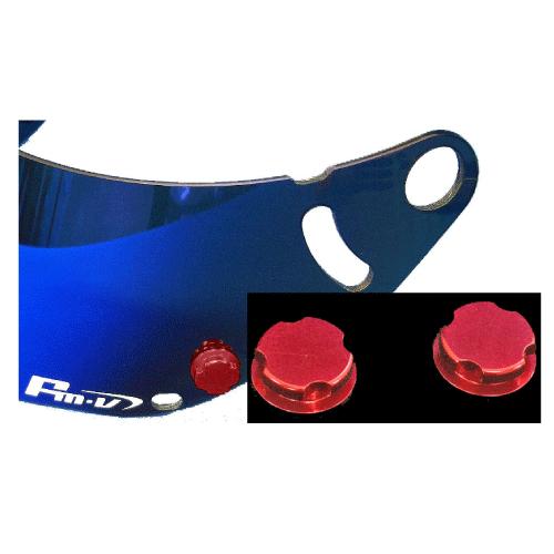 Ropos ロポス ティアオフボタン レッド ヘルメットバイザーアクセサリー for ARAI(GP...