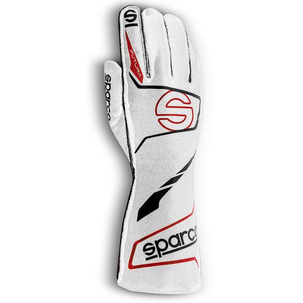 SPARCO スパルコ FUTURA GLOVE ホワイト×ブラック レーシンググローブ FIA88...