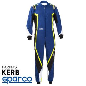 SPARCO スパルコ レーシングスーツ KERB KART ブルー×イエロー レーシングカート・走行会用モデル CIK-FIA Level2/N/2013-1公認 (002341BNGB_)｜monocolle