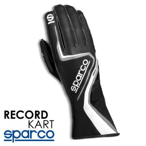 SPARCO スパルコ RECORD KART ブラック×ホワイト レーシンググローブ レーシングカート・走行会・スポーツ走行用 (002555_NRBI)｜monocolle