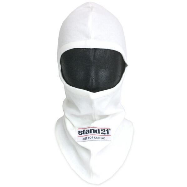 STAND21 フェイスマスク 1ホール ホワイト レーシングカート・走行会用
