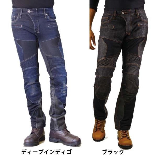 コミネ WJ-741S WS~3XL スーパーフィットプロテクトレザーメッシュジーンズ KOMINE...