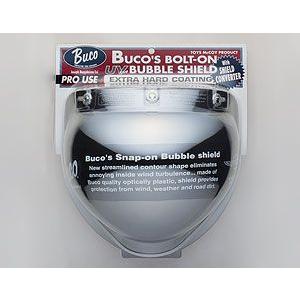 BUCO（ブコ）★開閉する ジェットヘルメット用シールド ボルトオンバブルシールド WITH シール...