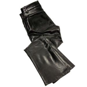 【送料無料★デグナー認定WEB正規代理店】 デグナー (DEGNER) ★ レザーパンツ ブーツカット LEATHER PANTS BOOTSCUT ブラック DP-11A｜monodirect