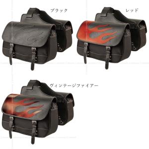 デグナー製 サイドバッグ 左側 社外 中古 バイク 部品 ファイヤー