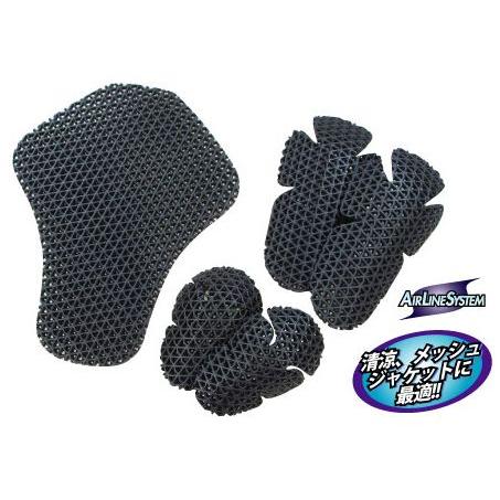 ラフアンドロード RR10034 ★ 肩・肘・脊椎 メッシュ プロテクター 3点SET ★ エアスル...