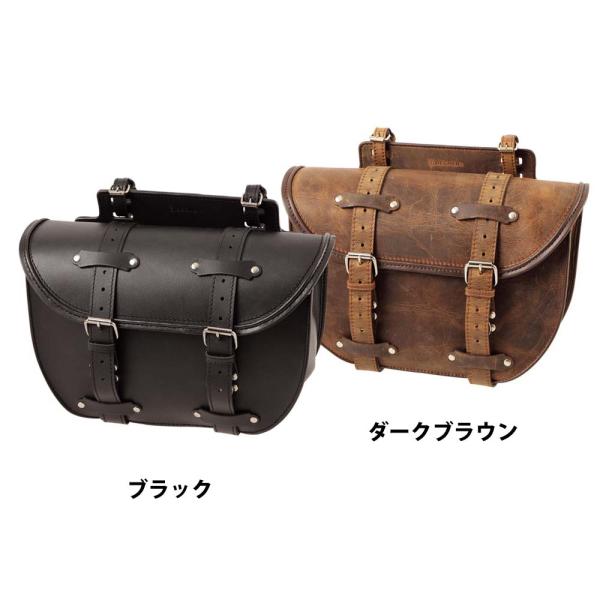 【一部在庫有★デグナーWEB正規代理店】 デグナー SB-46A レザー サドルバッグ レインカバー...