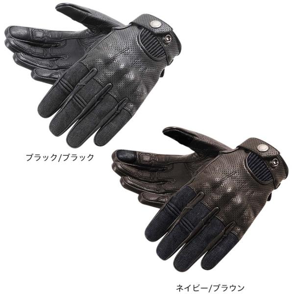 【アウトレット特価★デグナーWEB正規代理】デグナー TG-65デニム レザーコンビグローブ Sサイ...