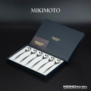 ミキモト MIKIMOTO パール付きスプーン ステンレススプーン 6本セット 箱付き 美品｜monodoraku