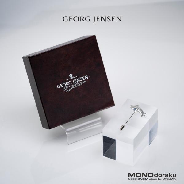 ジョージジェンセン GEORG JENSEN ピンブローチ イルカモチーフ シルバー925 ハラルド...